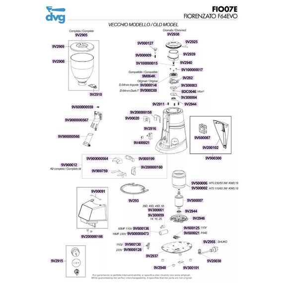 DVG 9M864K Жернова для кофемолки Fiorenzato F64EVO 64 мм стальные, фото , изображение 4