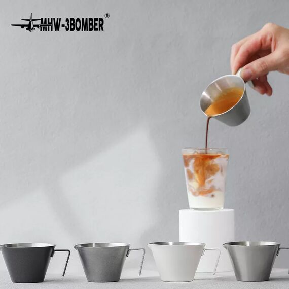 MHW-3BOMBER Мерный стакан бариста 100 мл белый, фото , изображение 2