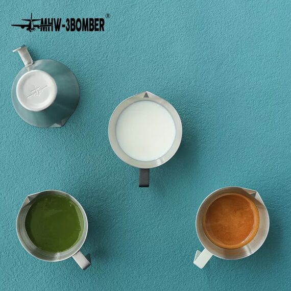 MHW-3BOMBER Мерный стакан бариста 100 мл белый, фото , изображение 3