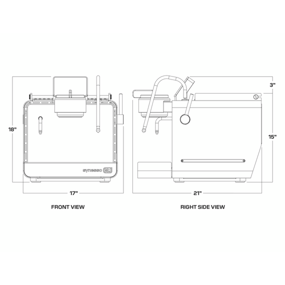 Synesso ES.1 Рожковая кофемашина 1 группа красная, фото , изображение 3