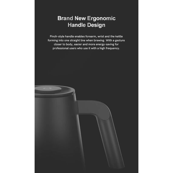 Timemore Fish Smart Pro Электрочайник 900 мл чёрный для правой руки, фото , изображение 19
