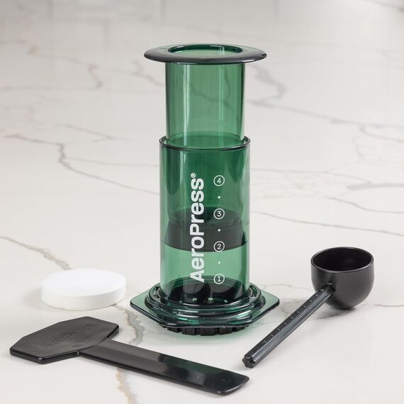 AeroPress Clear Кофеварка ручная зеленая, фото , изображение 6