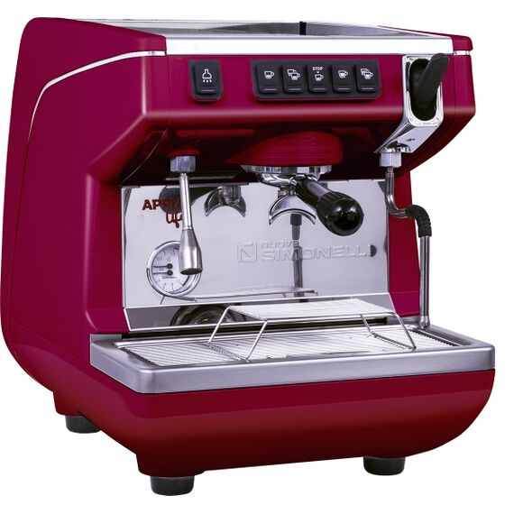 Nuova Simonelli Appia Life 1Gr V 220V red+high groups Кофемашина автомат с 1 высокой группой красная, фото , изображение 2