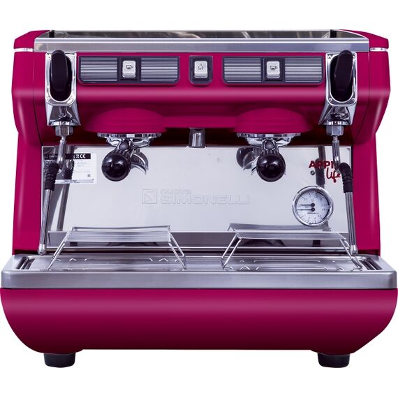 Nuova Simonelli Appia Life Compact 2Gr S 220V red+economizer+high groups Кофемашина полуавтомат, 2 высокие группы, экономайзер красная, фото 