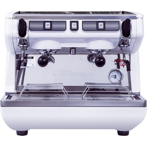 Nuova Simonelli Appia Life Compact 2Gr S 220V white+economizer+high groups Кофемашина полуавтомат, 2 высокие группы, экономайзер белая, фото 