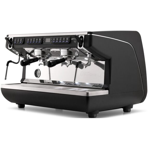 Nuova Simonelli APPIA life XT 2gr 220V black+high groups+ economizer + PID Кофемашина рожковая автомат, фото 