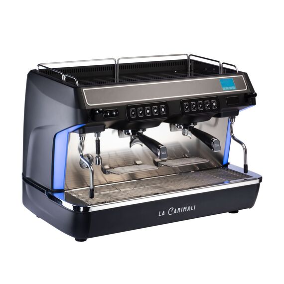 Carimali Diva Pro 2gr Рожковая кофемашина автомат 2 высокие группы черная, фото , изображение 2