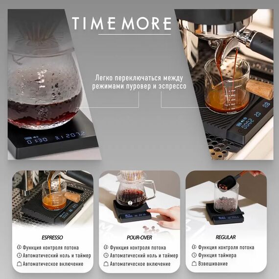 Timemore Black Mirror Mini Весы для эспессо черные, фото , изображение 30