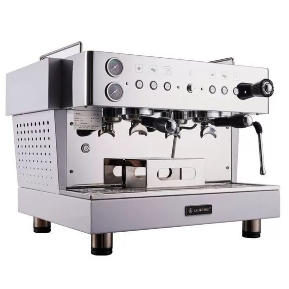 Lehehe E2 2gr рожковая кофемашина автомат 2 высокие группы белая, фото , изображение 2