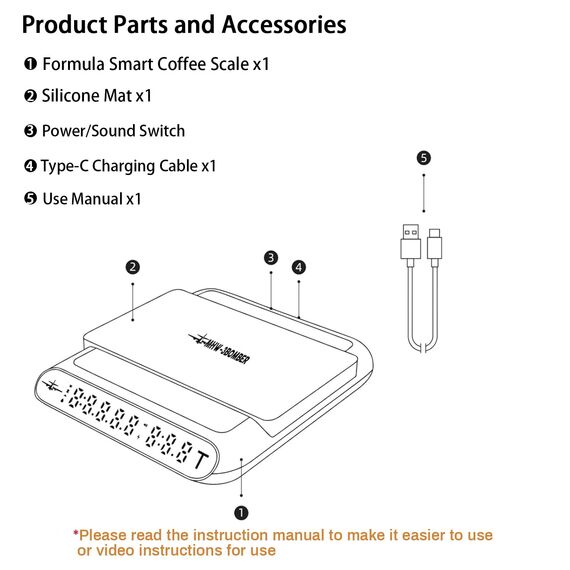 MHW-3BOMBER Formula Smart Весы для кофе белые, фото , изображение 9