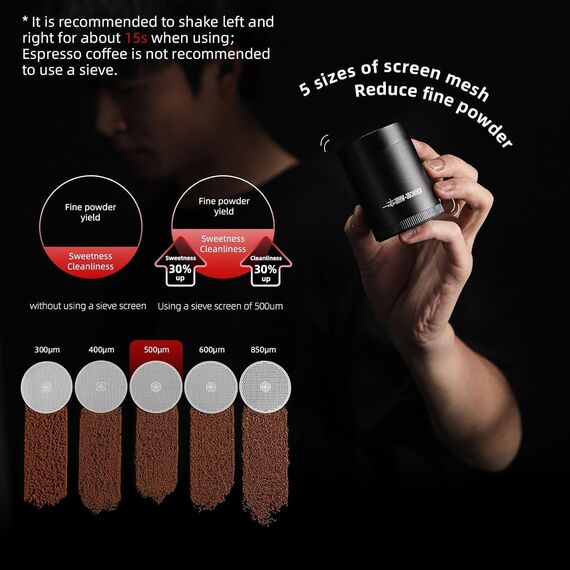 MHW-3BOMBER R3 Кофемолка ручная черная с ручкой из ореха, фото , изображение 3