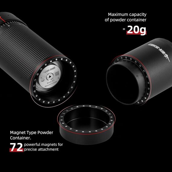 MHW-3BOMBER R3 Кофемолка ручная черная с ручкой из ореха, фото , изображение 4