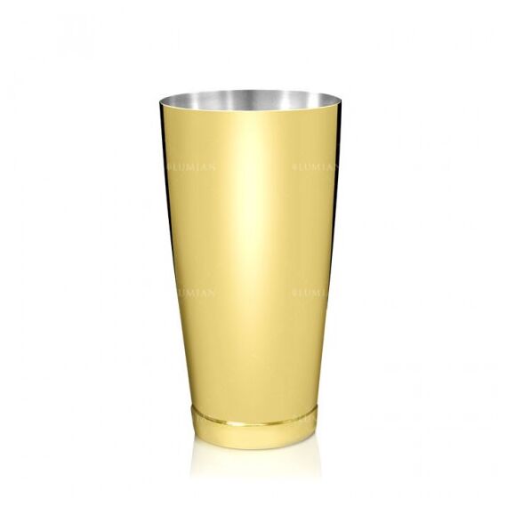 Lumian Kenko Boston Tin & Half Tin Шейкер 530/830 мл золото, фото , изображение 3