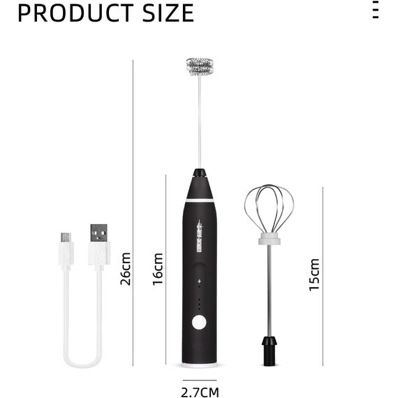 MHW-3BOMBER Капучинатор электрический черный, фото , изображение 9