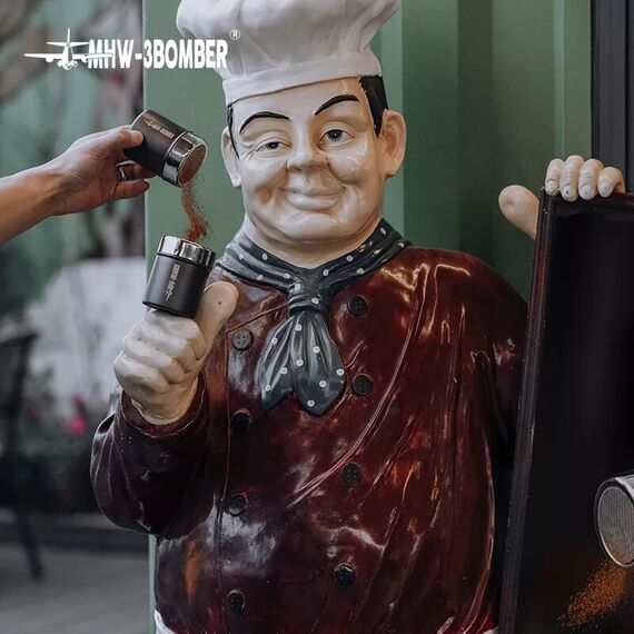 MHW-3BOMBER Диспенсер для какао и корицы черный, фото , изображение 5