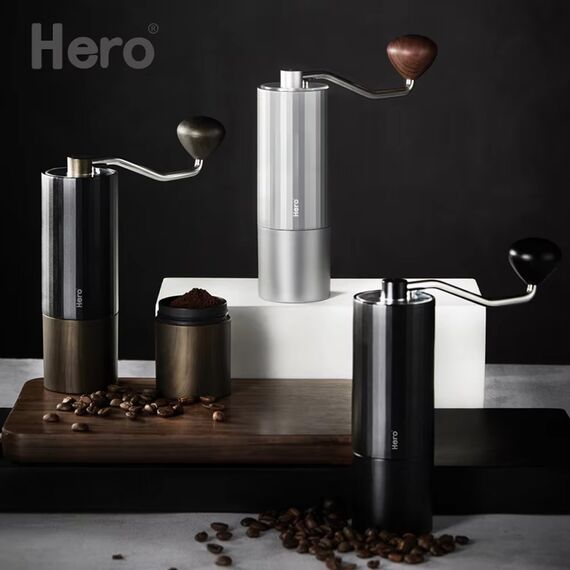 ZeroHero S01 Кофемолка ручная коричневая, фото , изображение 7