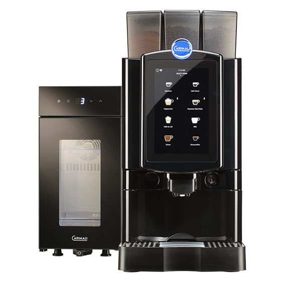 Carimali Armonia Light Суперавтоматическая кофемашина 2 бункера для зерна + 1 для порошков черная, фото , изображение 3