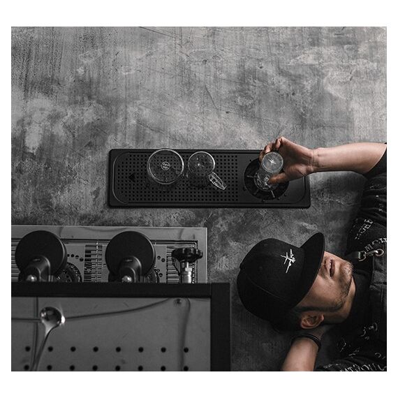 MHW-3BOMBER CW5421L Ринзер 530*165 мм встраиваемый с каплесборником черный, фото , изображение 3