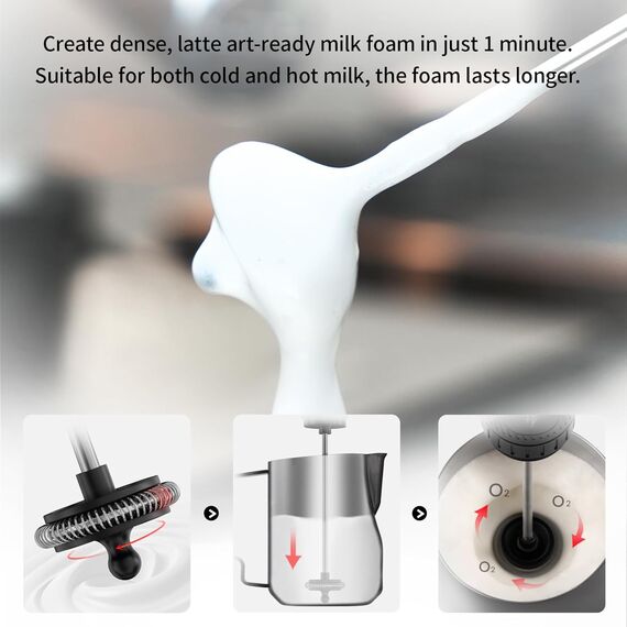 MHW-3BOMBER MF5893-OS Капучинатор электрический черный, фото , изображение 4