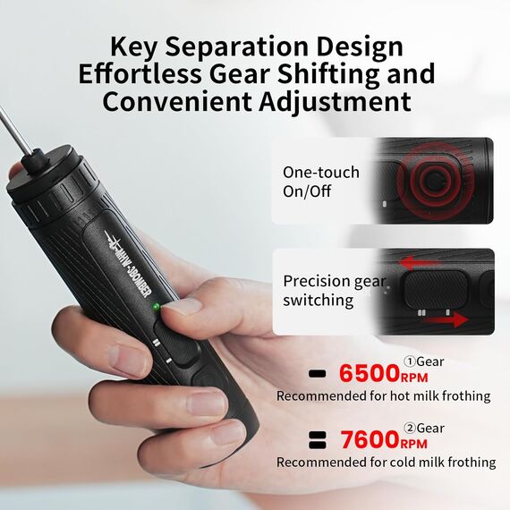 MHW-3BOMBER MF5893-OS Капучинатор электрический черный, фото , изображение 6