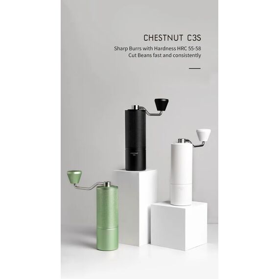 Timemore Chestnut C3s Кофемолка ручная белая, фото , изображение 9