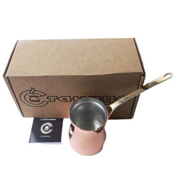 Станица M4G Турка медная с оловянным покрытием гладкая 440 мл, фото , изображение 5