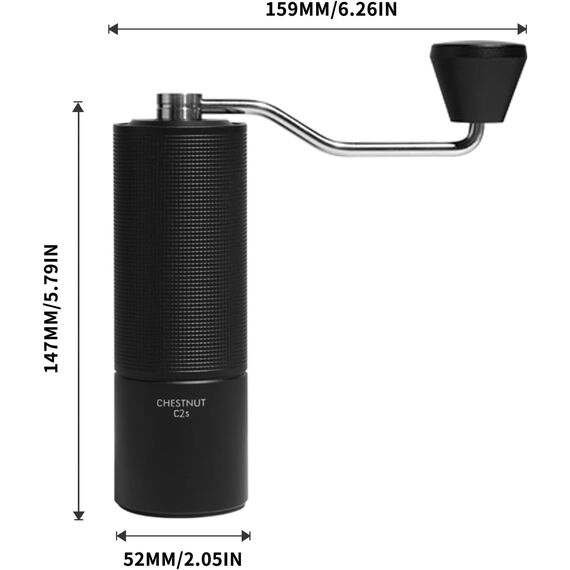 Timemore Chestnut C2s Кофемолка ручная черная, фото , изображение 7