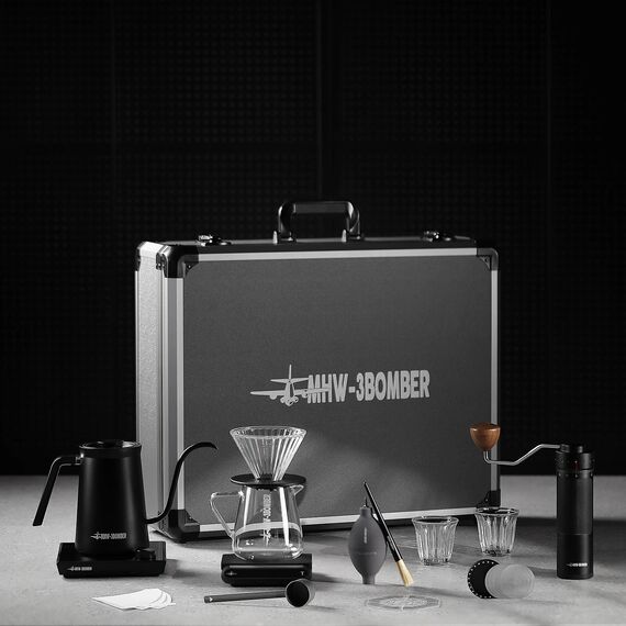 MHW-3BOMBER B-3 Tactical Подарочный набор для заваривания кофе 12 предметов черный, фото , изображение 2