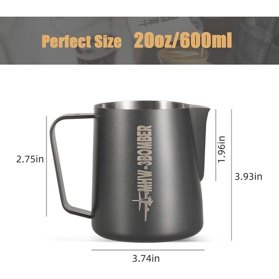 MHW-3BOMBER Milk Pitcher 3.0 Питчер 450 мл черный, фото , изображение 7