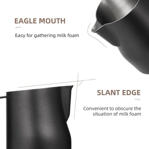 MHW-3BOMBER Milk Pitcher Turbo Питчер 450 мл черный, фото , изображение 6 MHW-3BOMBER Milk Pitcher Turbo Питчер 450 мл черный, фото , изображение 6