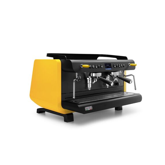 Cime Saturno MB-60 Рожковая кофемашина автомат 2 высокие группы желтая, фото , изображение 3