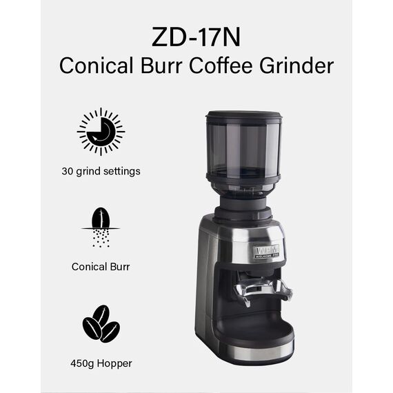 WPM ZD-17N Кофемолка электрическая черная, фото , изображение 2