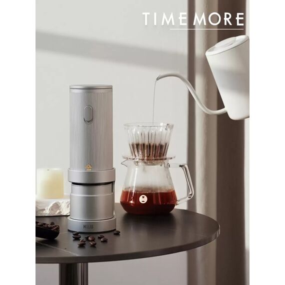 Timemore Millab E01 Кофемолка электрическая серебро, фото , изображение 4