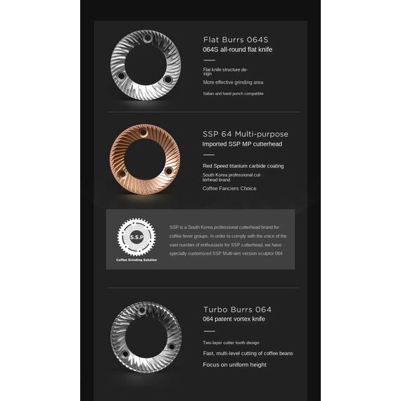 Timemore Sculptor 064S Кофемолка электрическая черная, фото , изображение 13