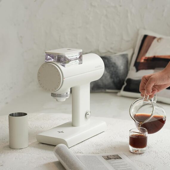 Timemore Sculptor 078S Кофемолка электрическая белая, фото , изображение 8