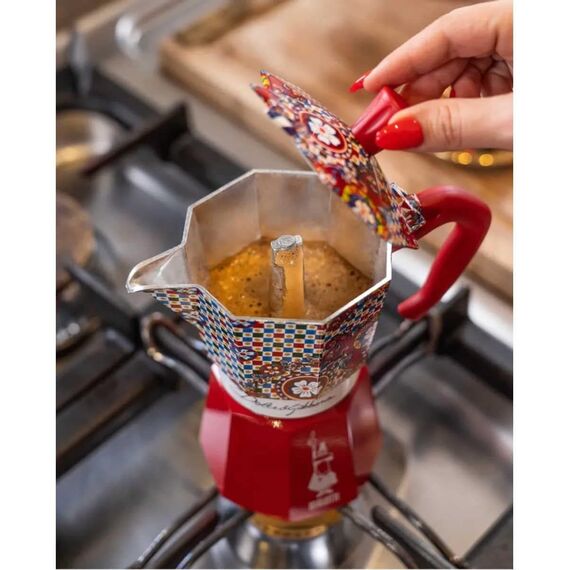 Bialetti 5329 Moka Express Dolce&Gabbana Carretto Siciliano на 6 чашек Гейзерная кофеварка, фото , изображение 7