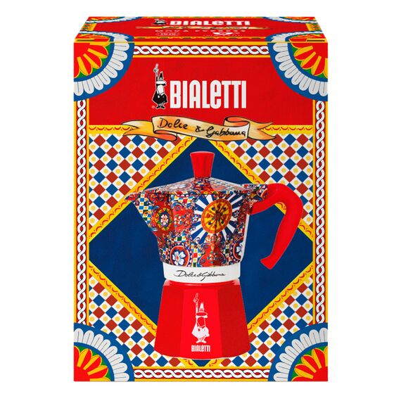 Bialetti 5329 Moka Express Dolce&Gabbana Carretto Siciliano на 6 чашек Гейзерная кофеварка, фото , изображение 4