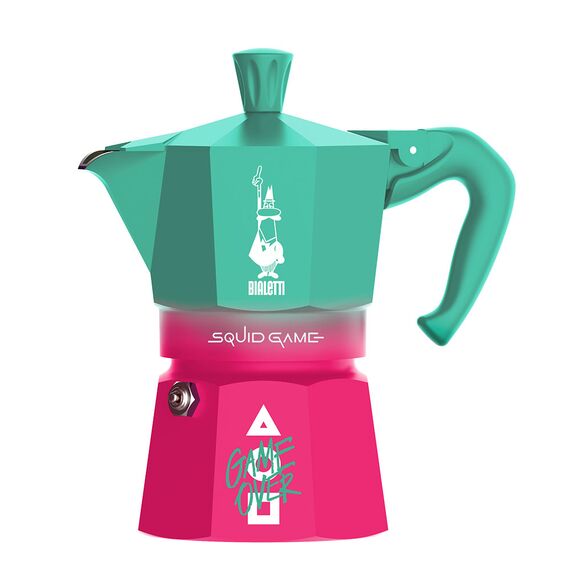 Bialetti 5391 Moka Express Squid Game на 3 чашки Гейзерная кофеварка, фото 