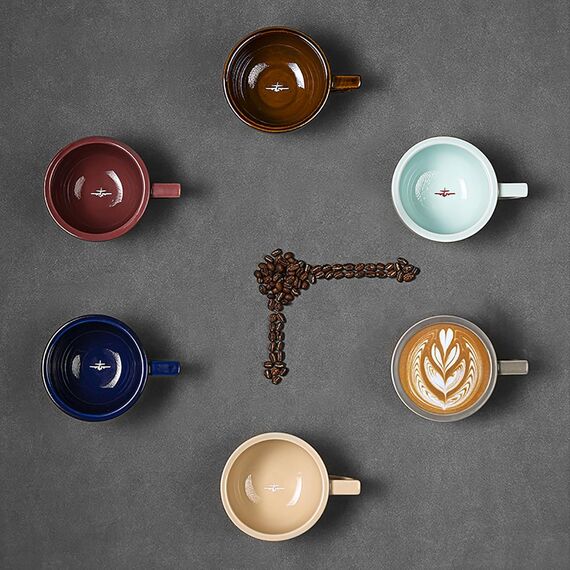 MHW-3BOMBER Ceramic Cup Кофейная пара 280 мл антрацит, фото , изображение 5