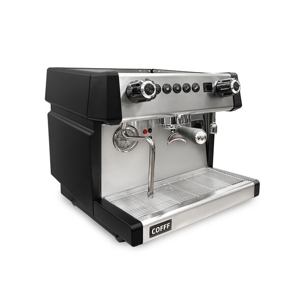COFFF LUNA 1 GR A Рожковая кофемашина автомат 1 высокая группа черная, фото , изображение 2
