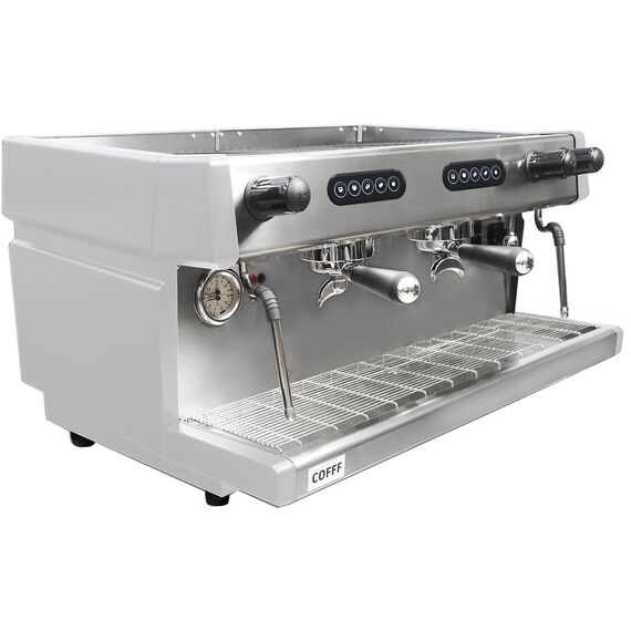 COFFF LIVE 2 GR A Рожковая кофемашина автомат 2 высокие группы белая, фото , изображение 2