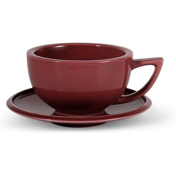MHW-3BOMBER Ceramic Cup Кофейная пара 280 мл красный, фото 