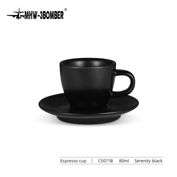 MHW-3BOMBER Espresso Cup Кофейная пара 80 мл черная, фото 