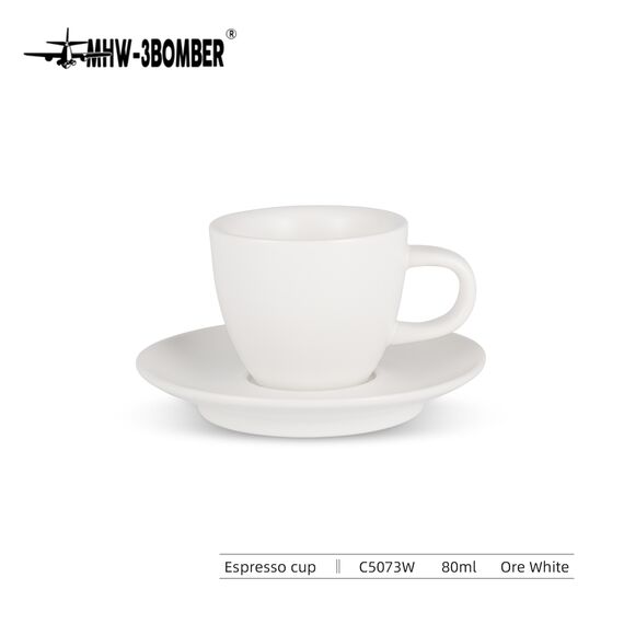 MHW-3BOMBER Espresso Cup Кофейная пара 80 мл белый, фото 