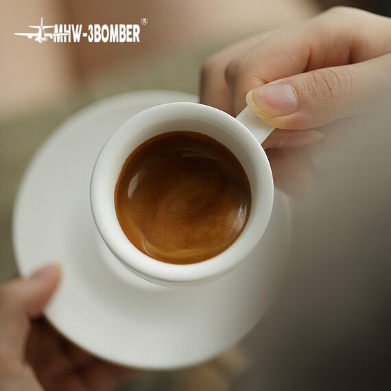 MHW-3BOMBER Espresso Cup Кофейная пара 80 мл белый, фото , изображение 3