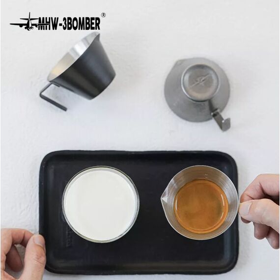 MHW-3BOMBER Мерный стакан бариста 100 мл стальной, фото , изображение 2 MHW-3BOMBER Мерный стакан бариста 100 мл стальной, фото , изображение 2