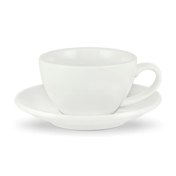 MHW-3BOMBER Latte Cup Кофейная пара 280 мл белый, фото 