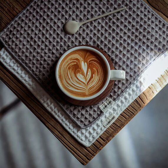 MHW-3BOMBER Latte Cup Кофейная пара 280 мл белый, фото , изображение 6