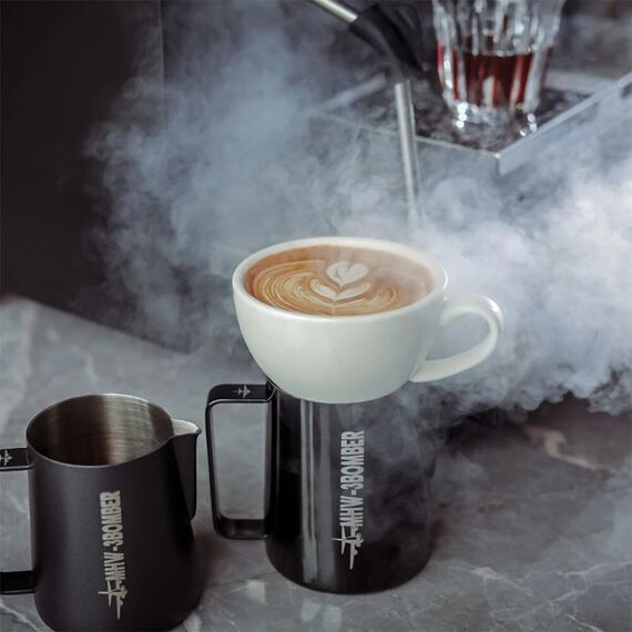 MHW-3BOMBER Latte Cup Кофейная пара 280 мл белый, фото , изображение 3