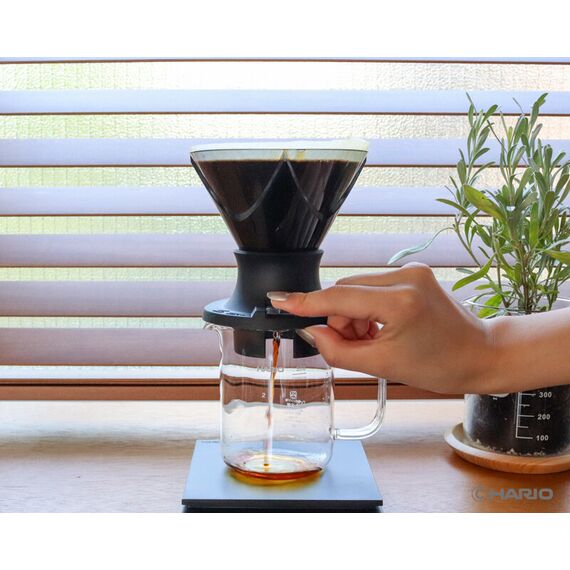 Hario MUSD-02-B Mugen x Switch Имерсионный пуровер пластиковый 02 чёрный, фото , изображение 5